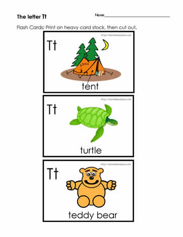 The Letter T Flashcards
